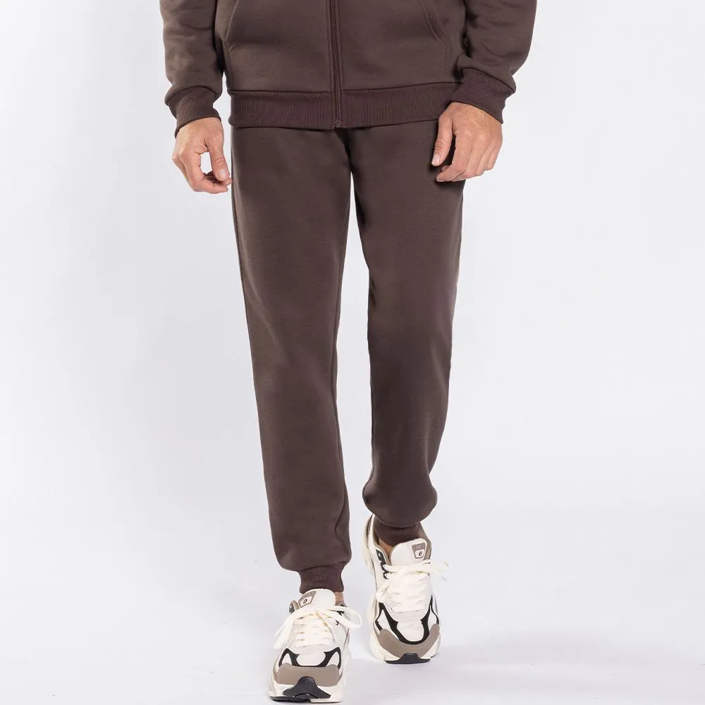 Calça Moletom Masculina Jogger Marc Alain Marrom