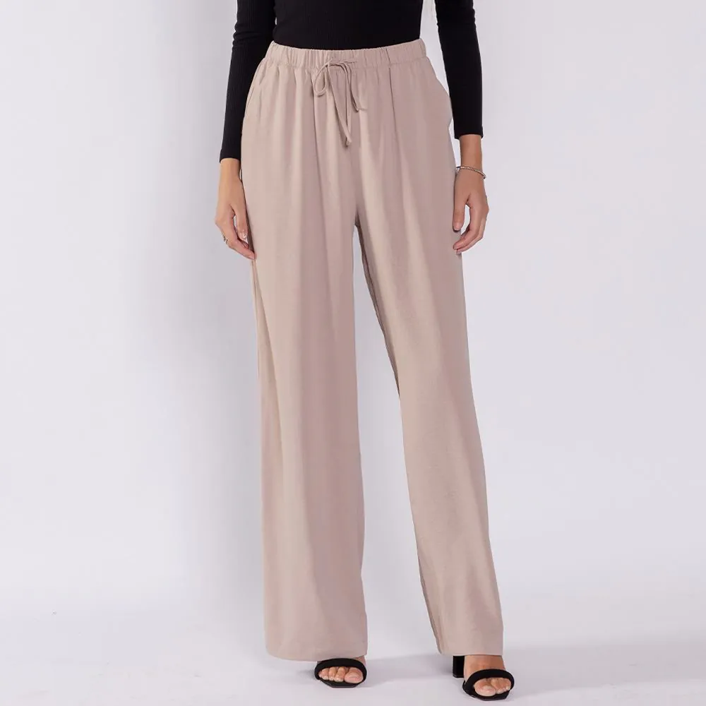 Calça Pantalona Estilo Pijama Patricia Foster Fendi