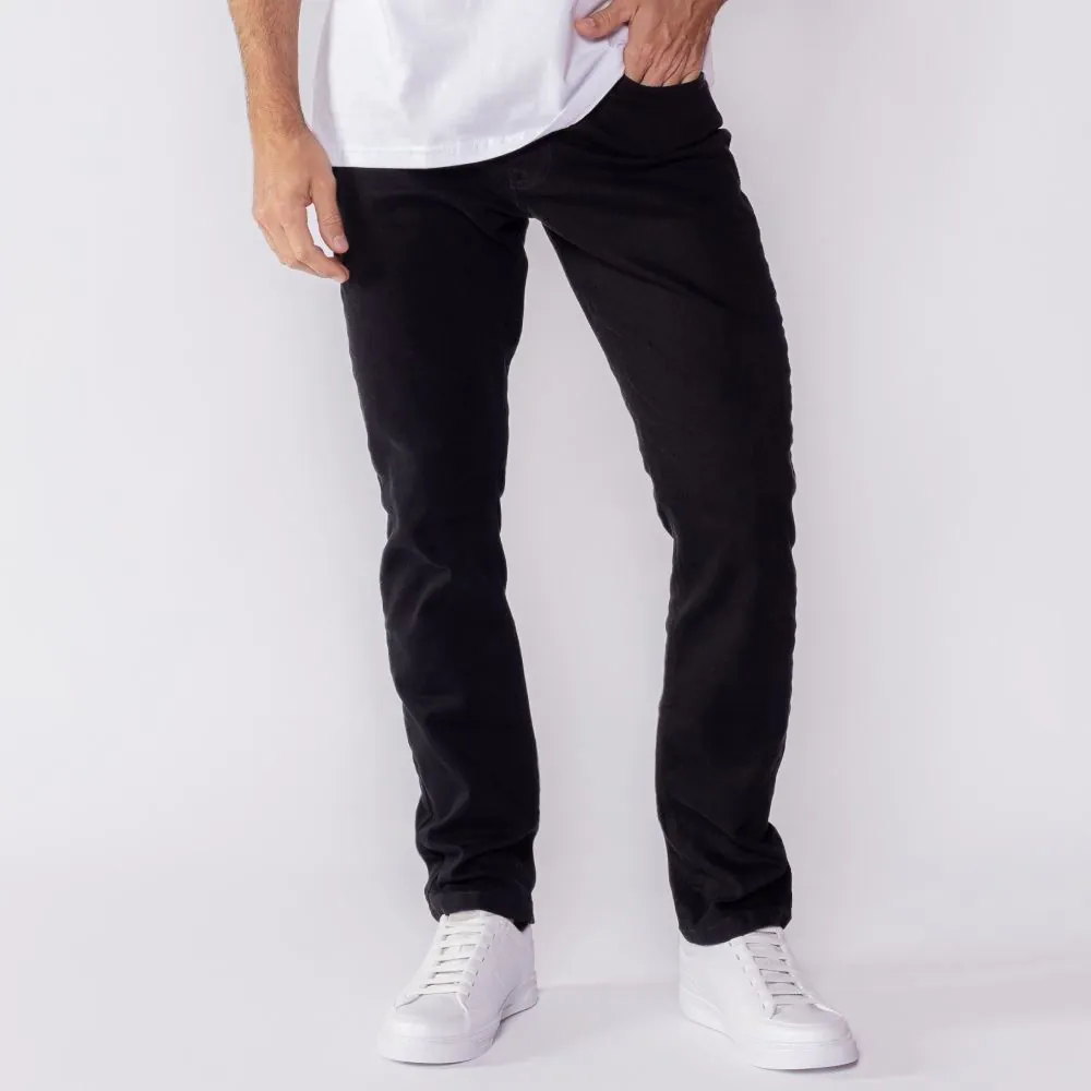 Calça Masculina Slim de Sarja Marc Alain Preto