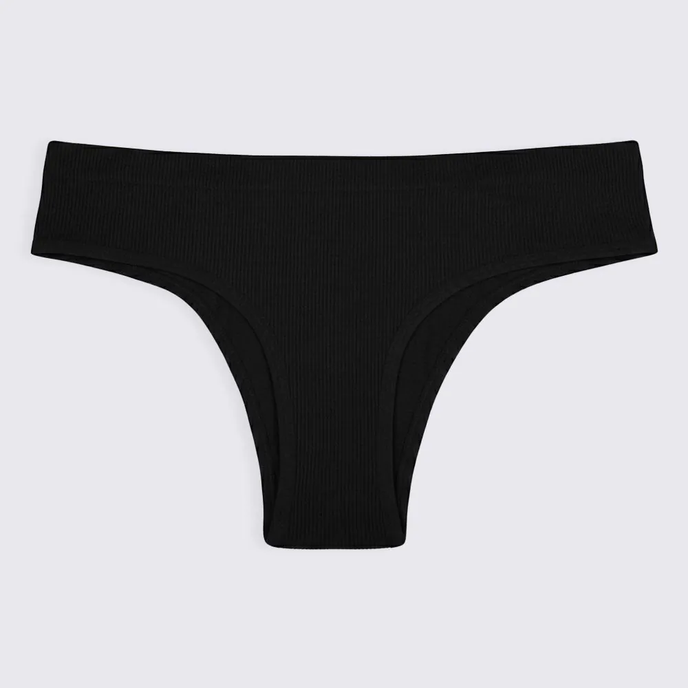 Calcinha Tanga Sem Costura Camila Moretti Preto