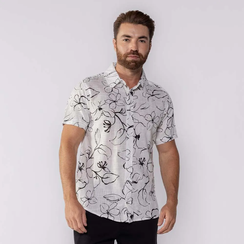 Camisa Masculina de Botão Marc Alain Estampado 1