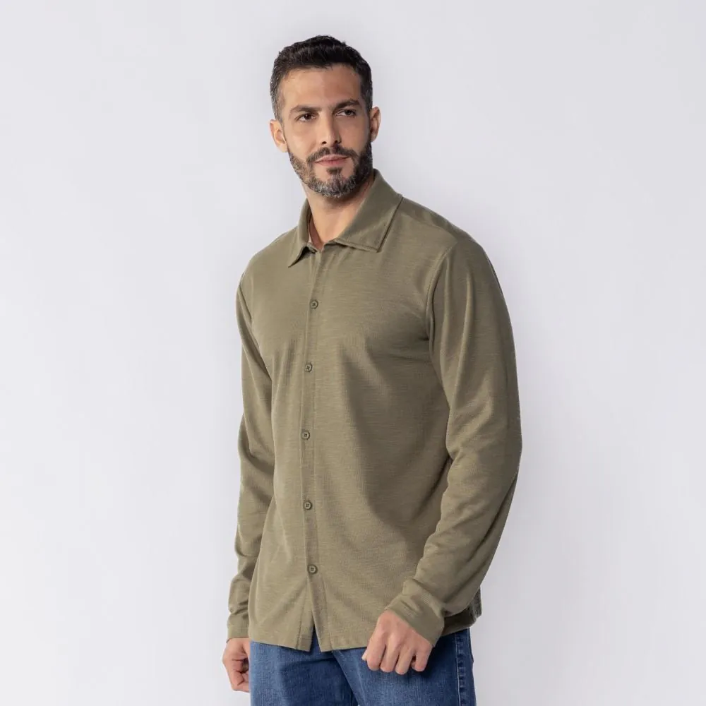 Camisa Masculina de Malha Hector Marc Alain Militar Vd0013