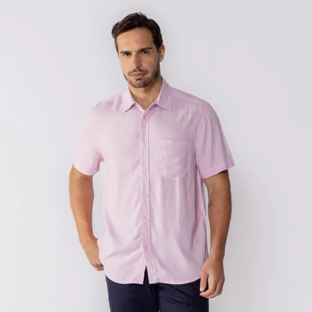 Camisa Masculina Manga Curta Thing Rosa