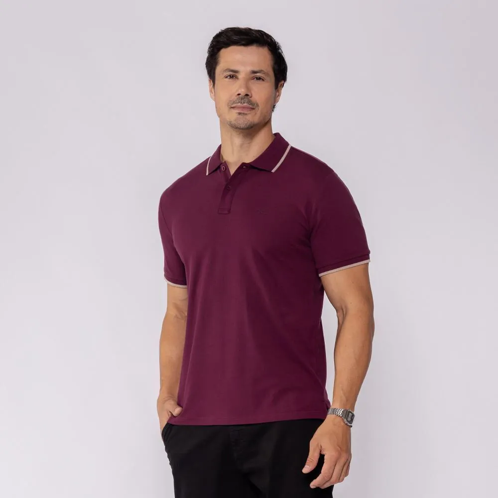 Camisa Polo Masculina de Algodão Marc Alain Figo 19-1718