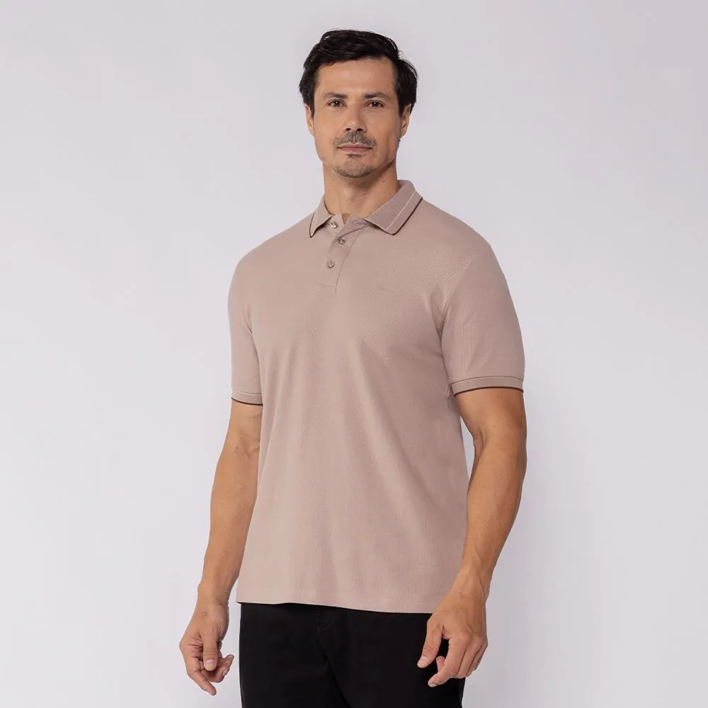 Camisa Polo Masculina Texturizada Marc Alain Fendi