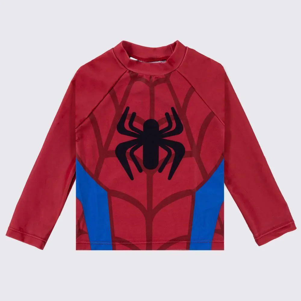 Camiseta Infantil com Proteção UV Homem-Aranha 1 a 3 Anos Marvel Vermelho