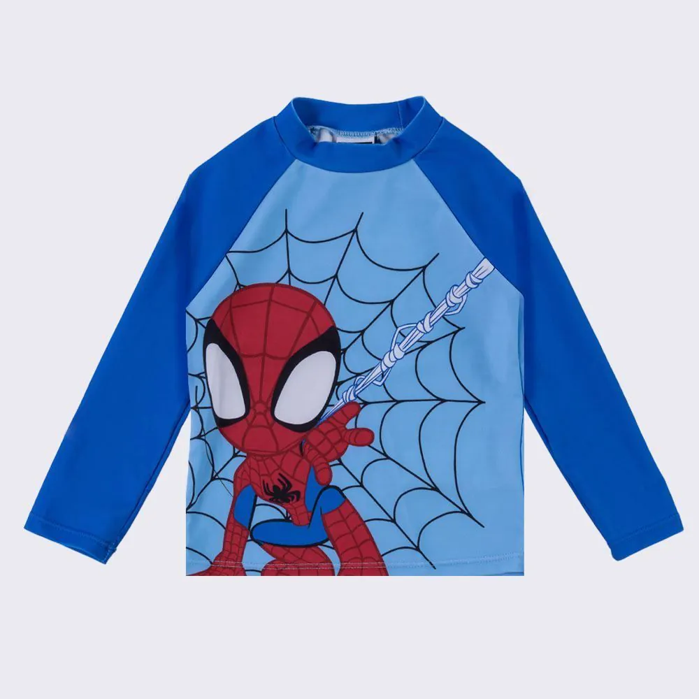 Camiseta Infantil com Proteção UV Spidey 1 a 3 Anos Marvel Azul