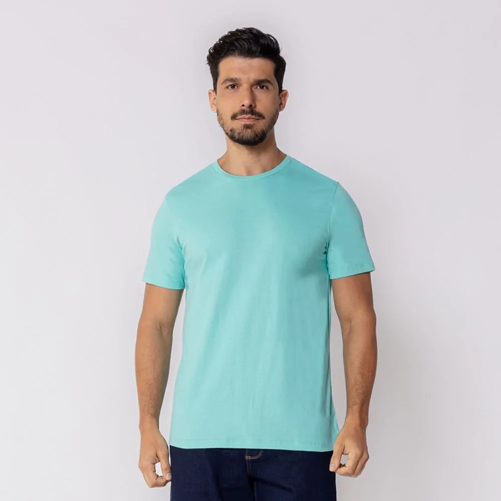 Camiseta Masculina Básica de Algodão Marc Alain Caribe 15-5519
