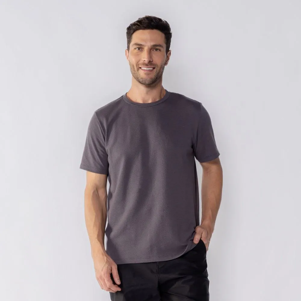 Camiseta Masculina Básica Malha Honey Thing Chumbo 19-3917