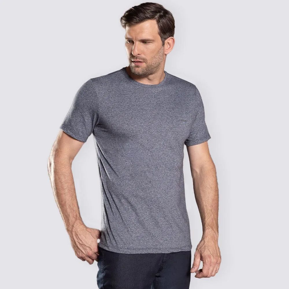 Camiseta Masculina Básica Mouline Marc Alain Azul
