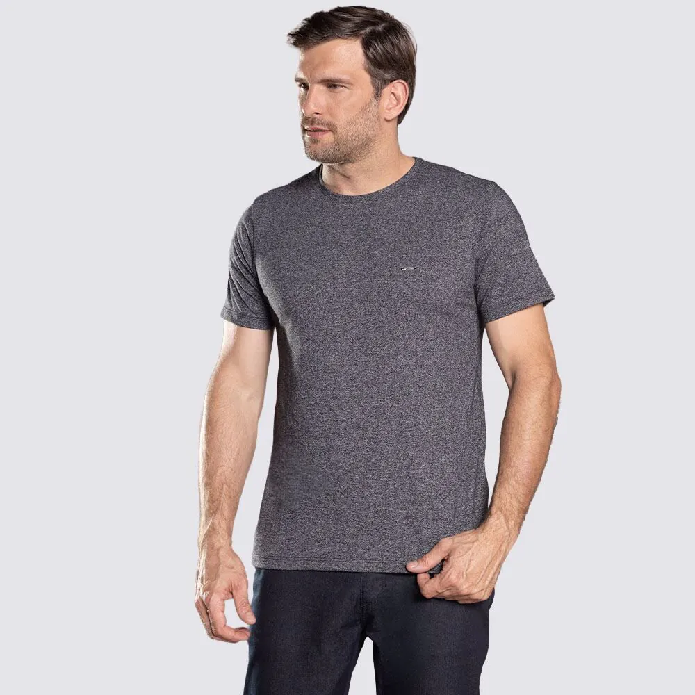 Camiseta Masculina Básica Mouline Marc Alain Preto