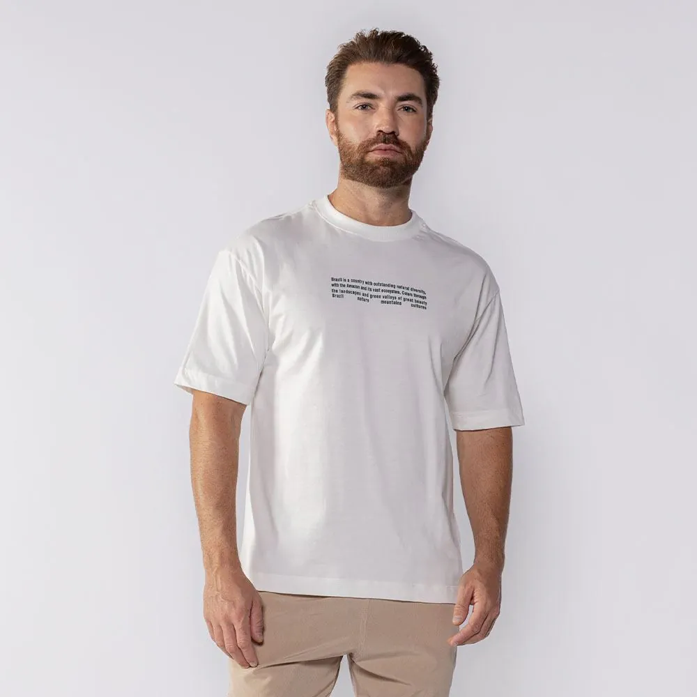 Camiseta Masculina Brazil Thing Off White