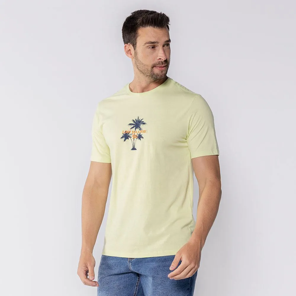 Camiseta Masculina de Algodão Lost Paradise Thing Lima