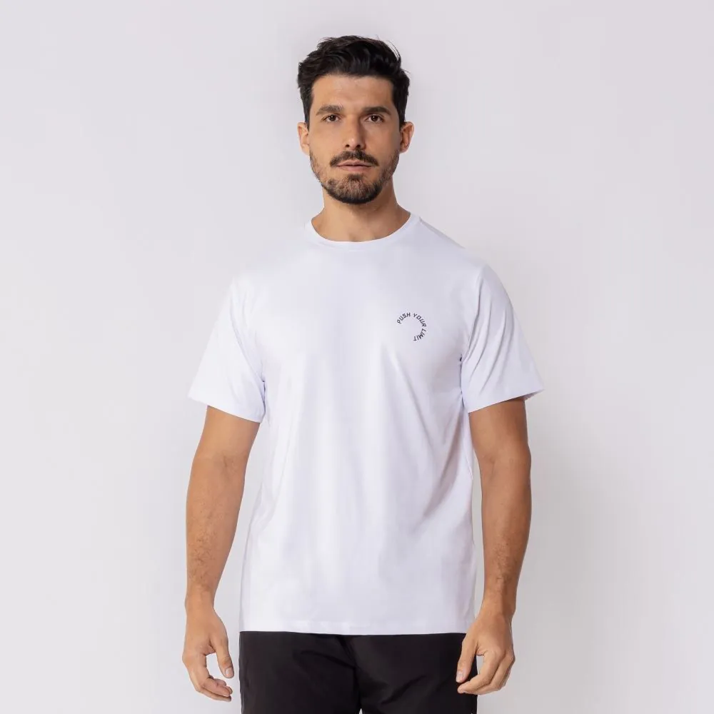 Camiseta Masculina Dry Estampada Scream Branco