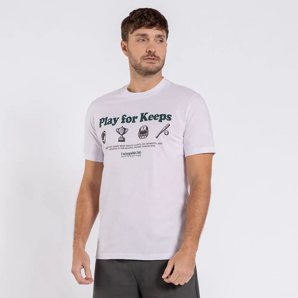 Camiseta Masculina em Algodão Marc Alain Branco