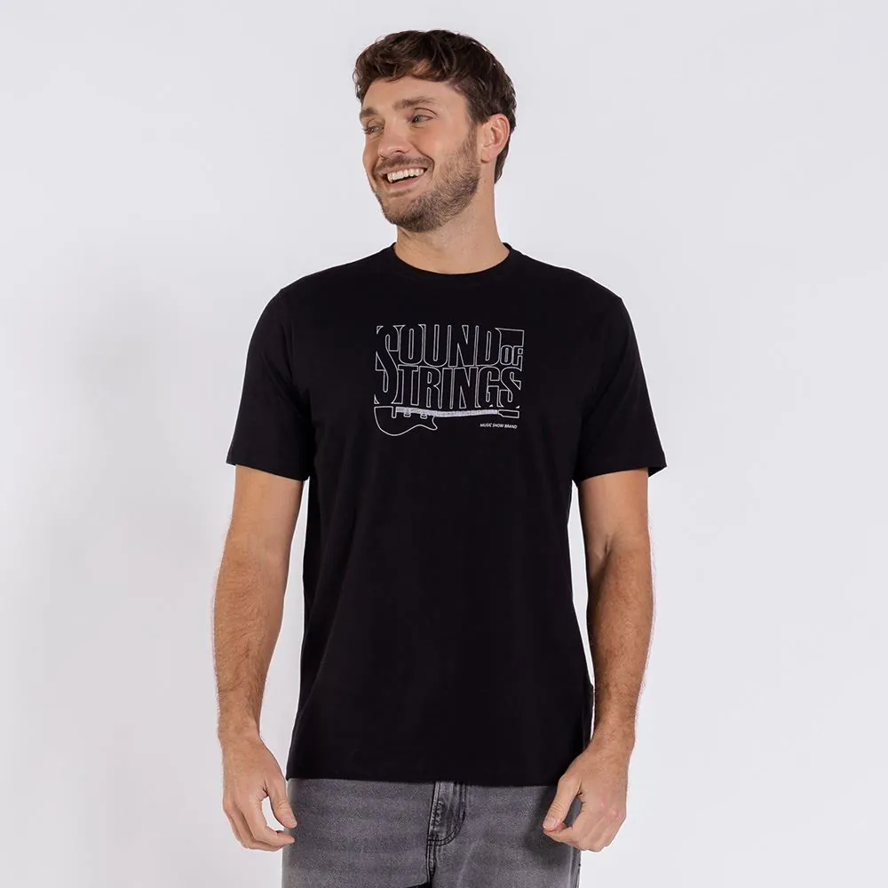 Camiseta Masculina em Algodão Peruano Marc Alain Preto