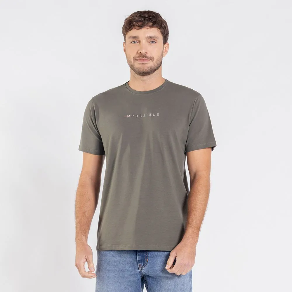 Camiseta Masculina em Algodão Peruano Marc Alain Verde