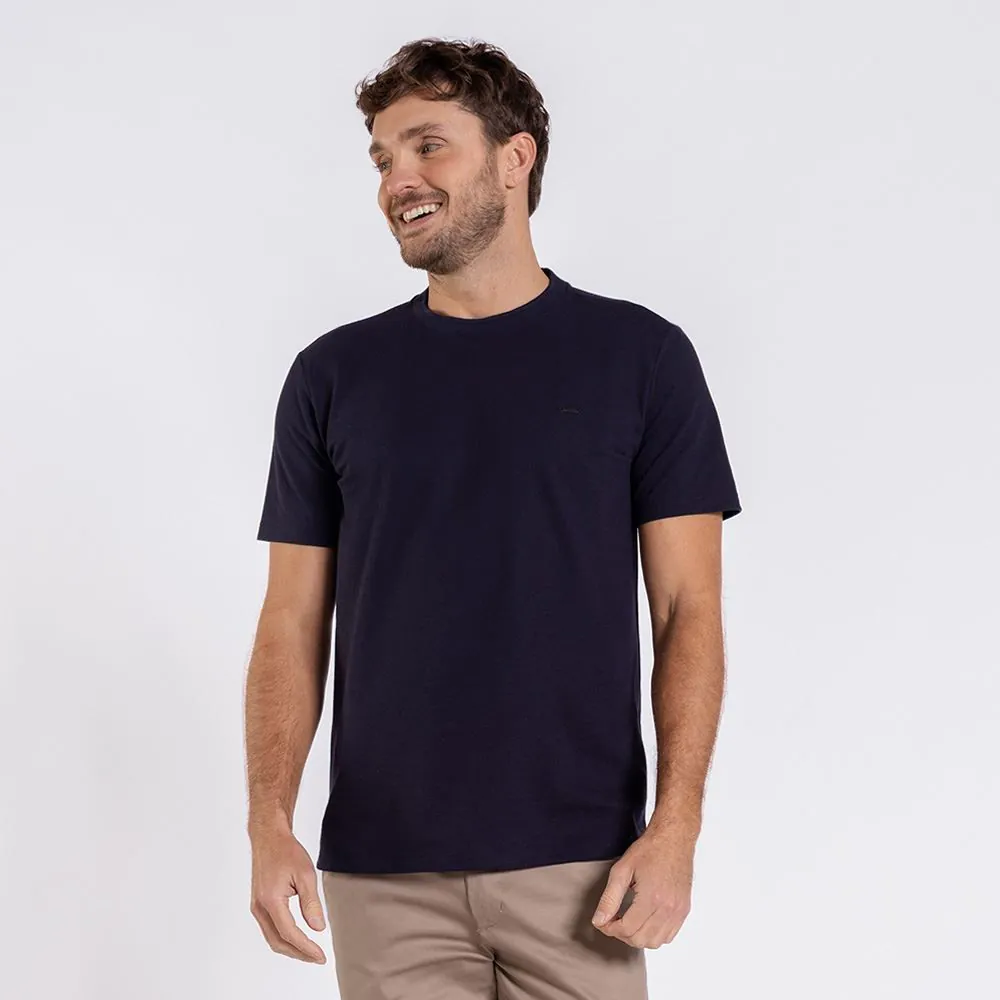 Camiseta Masculina em Malha Piquet Marc Alain Marinho