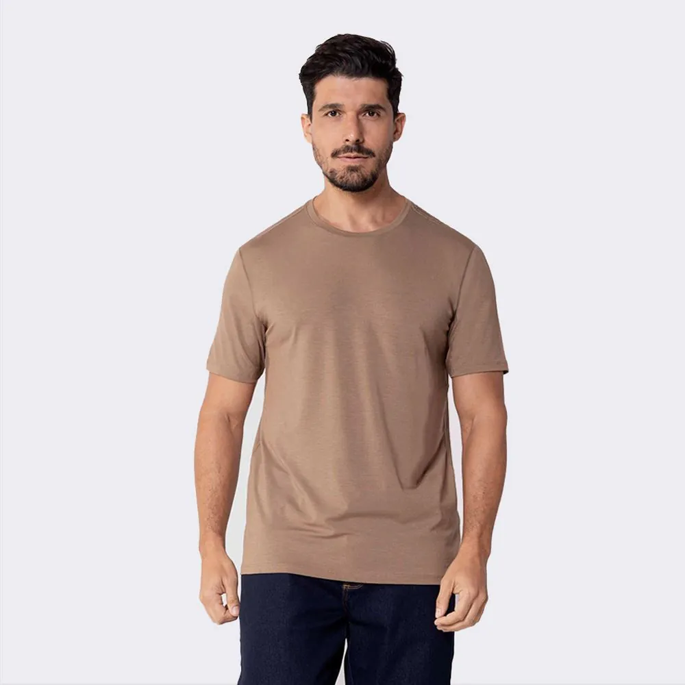 Camiseta Tech Modal Masculina Thing Marrom Canyon