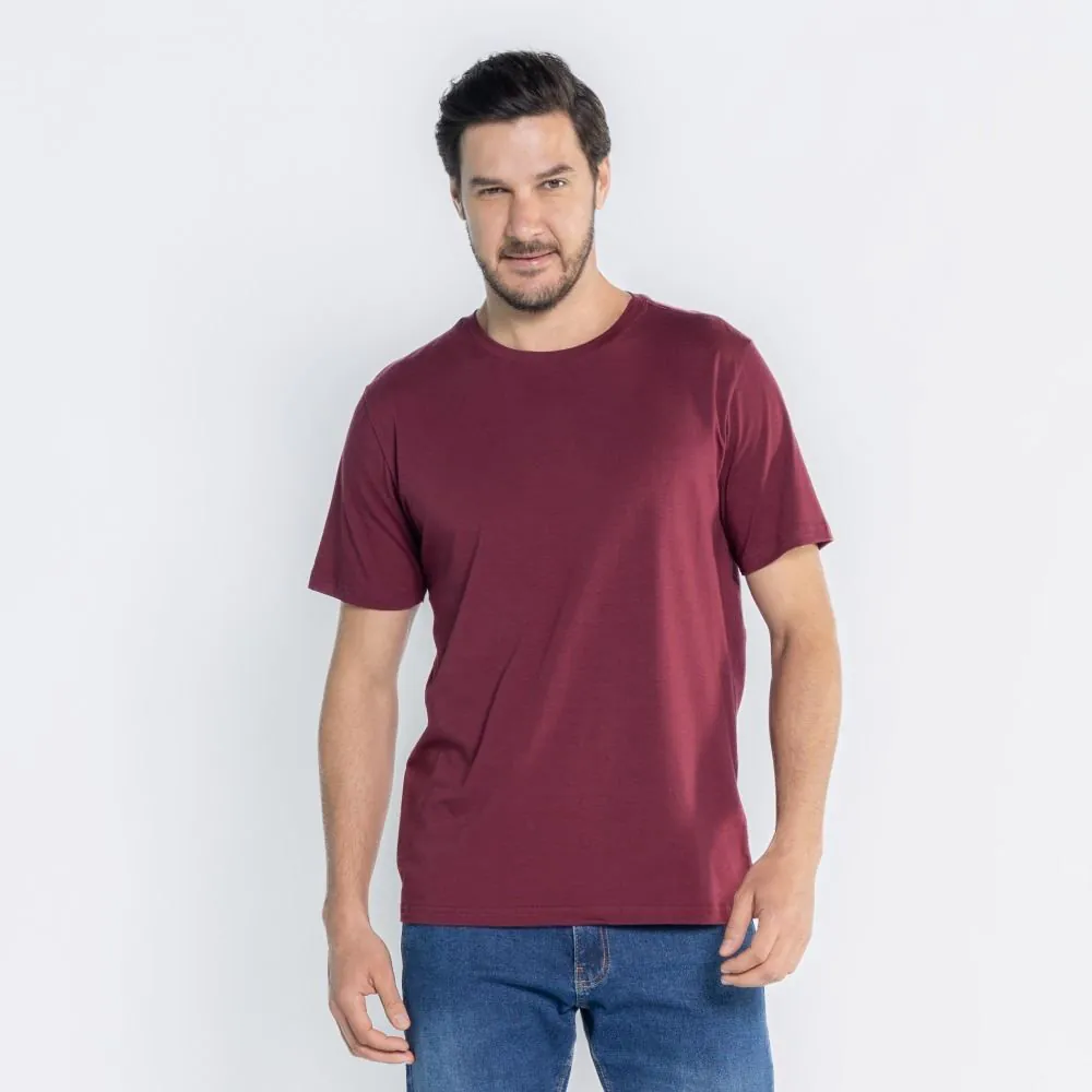 Camiseta Pima Masculina Marc Alain Vinho