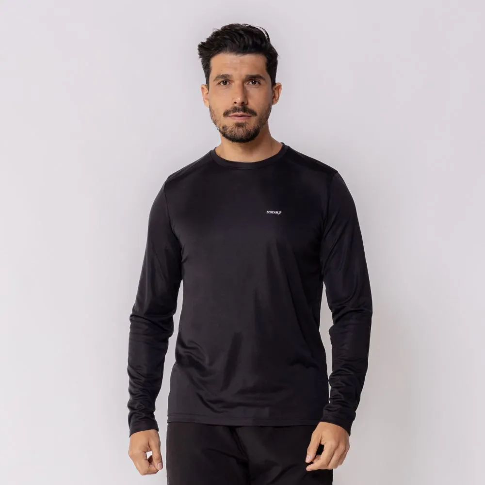 Camiseta Masculina Proteção UV Scream Preto