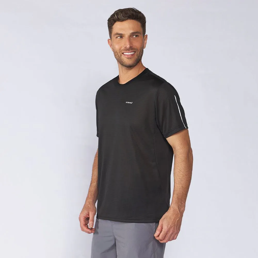 Camiseta Esportiva Masculina Dry Fit Scream Preto
