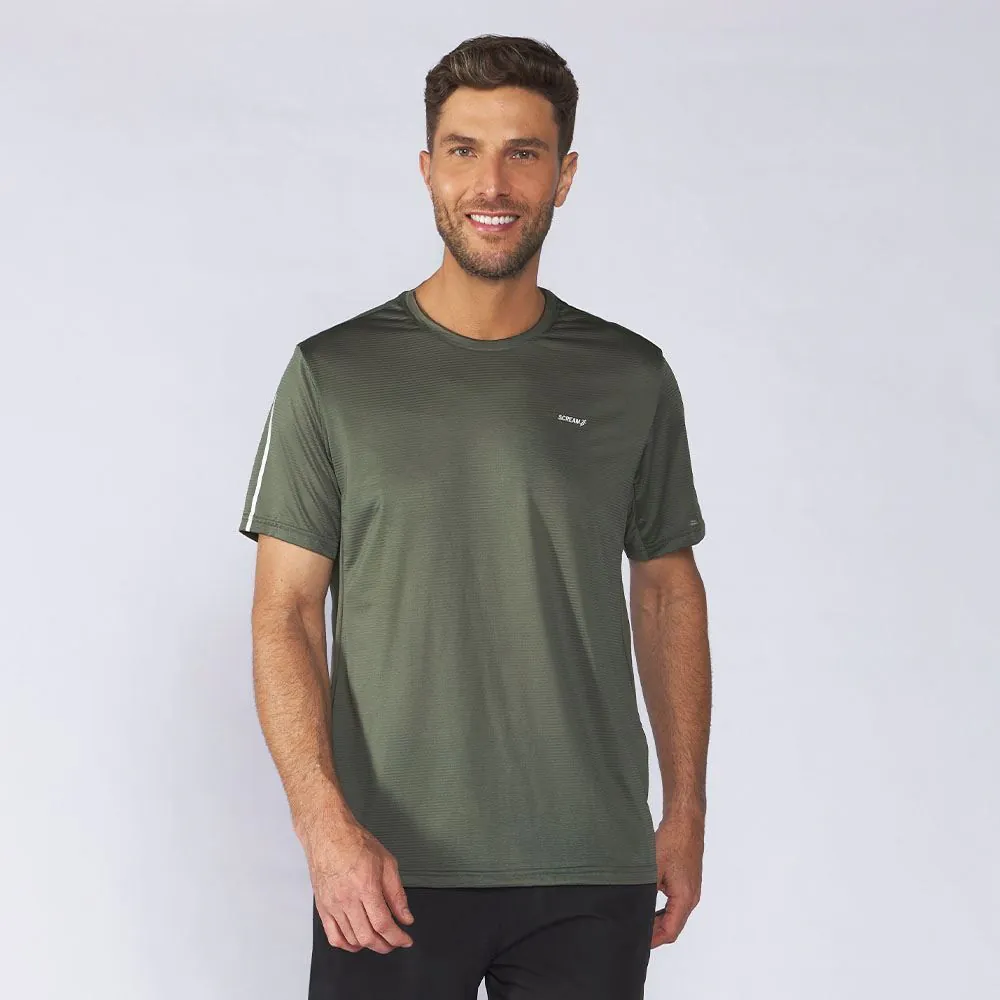 Camiseta Esportiva Masculina Dry Fit Scream Verde 190309