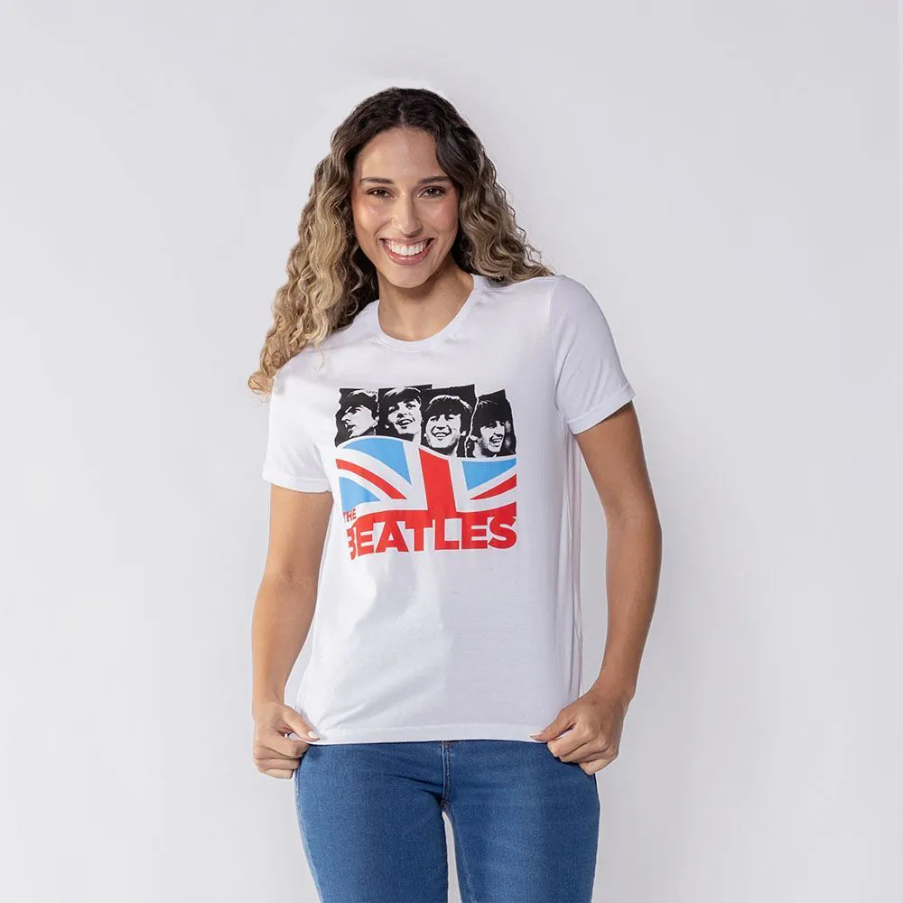 Camiseta The Beatles Feminina Bandup Branco