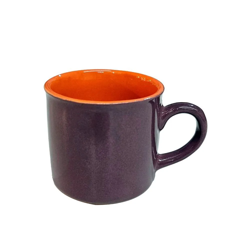 Caneca Cerâmica 90 ml Dynasty - Marsala/Terracota