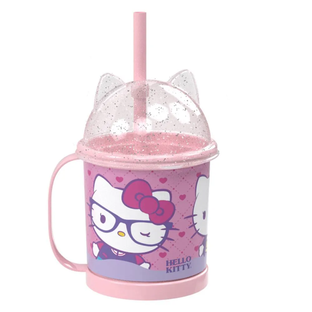 Caneca Classic com Tampa Ludica Hello Kitty 360 ml Plasutil