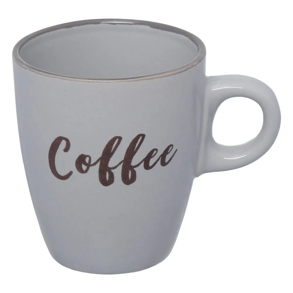 Caneca de Cerâmica Coffe Hauskraft 200Ml - Cinza