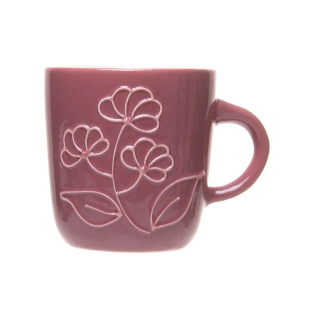 Caneca de Cerâmica Flowers 170Ml Wolff - Sortido