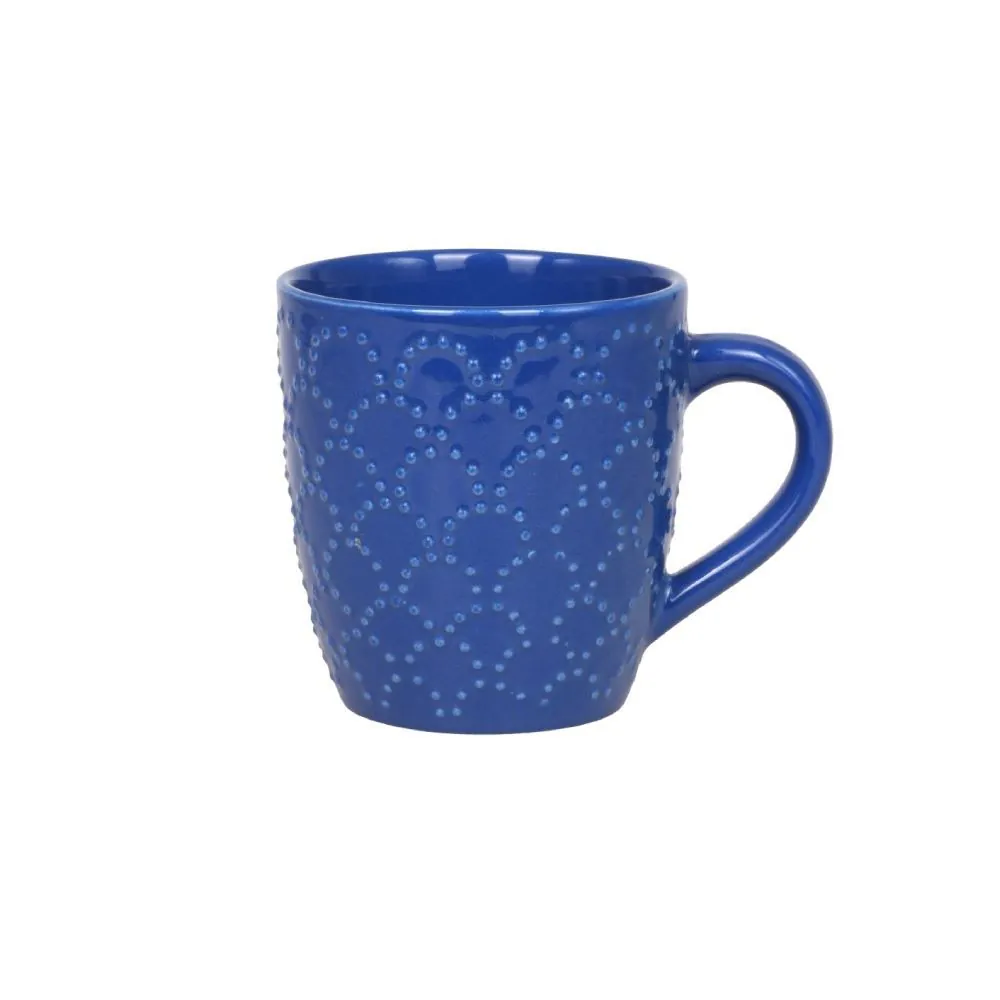 Caneca de Cerâmica Texturizada 210Ml - Azul Marinho