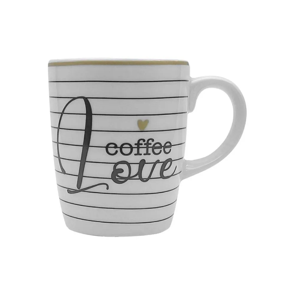 Caneca de Porcelana Estampada 230Ml - Love Coffe