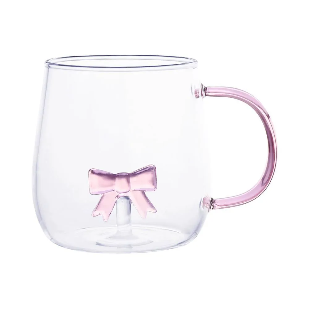 Caneca Laço 3D Vidro Borossilicato 400Ml Hauskraft - Laco 3D