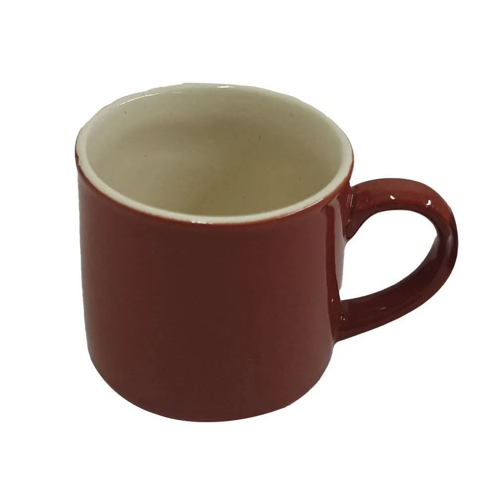 Caneca para Café Harmonie em Cerâmica Dynasty Bordô/Off-White - 90ML