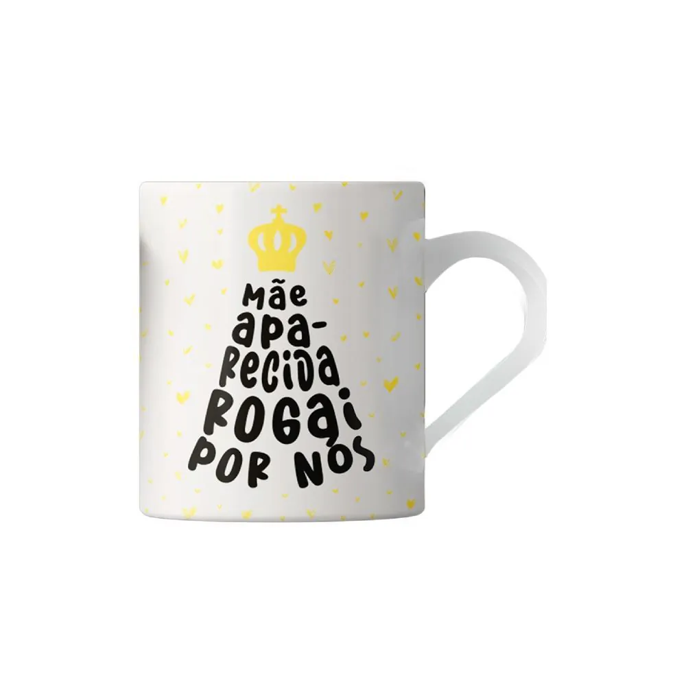 Caneca Rogai por Nós Lv Porcelanas - 300Ml