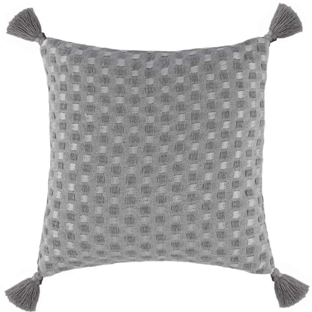 Capa de Almofada Provence 45X45 cm - Cinza