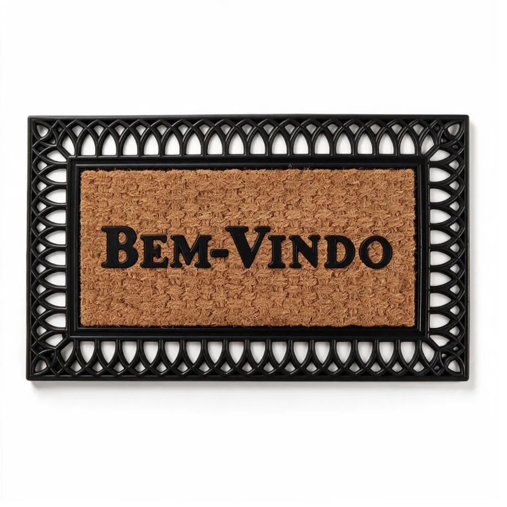 Capacho Capri 45X75 cm - Bem Vindo