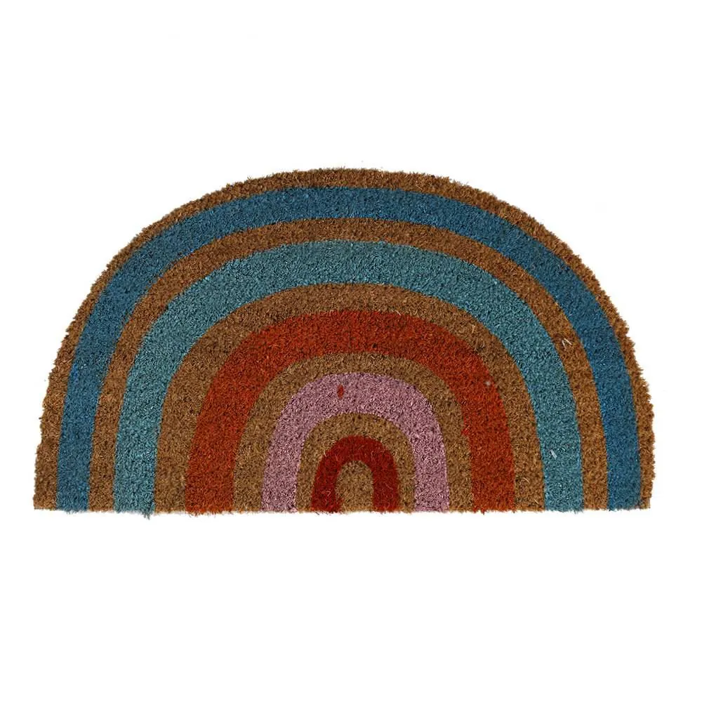 Capacho Fibra de Coco Mumbai Color 33X60cm - Arco-íris
