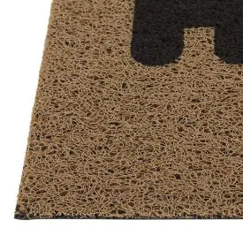 Capacho para Porta de Entrada 40X60 cm Vinil - Pegadas Bege