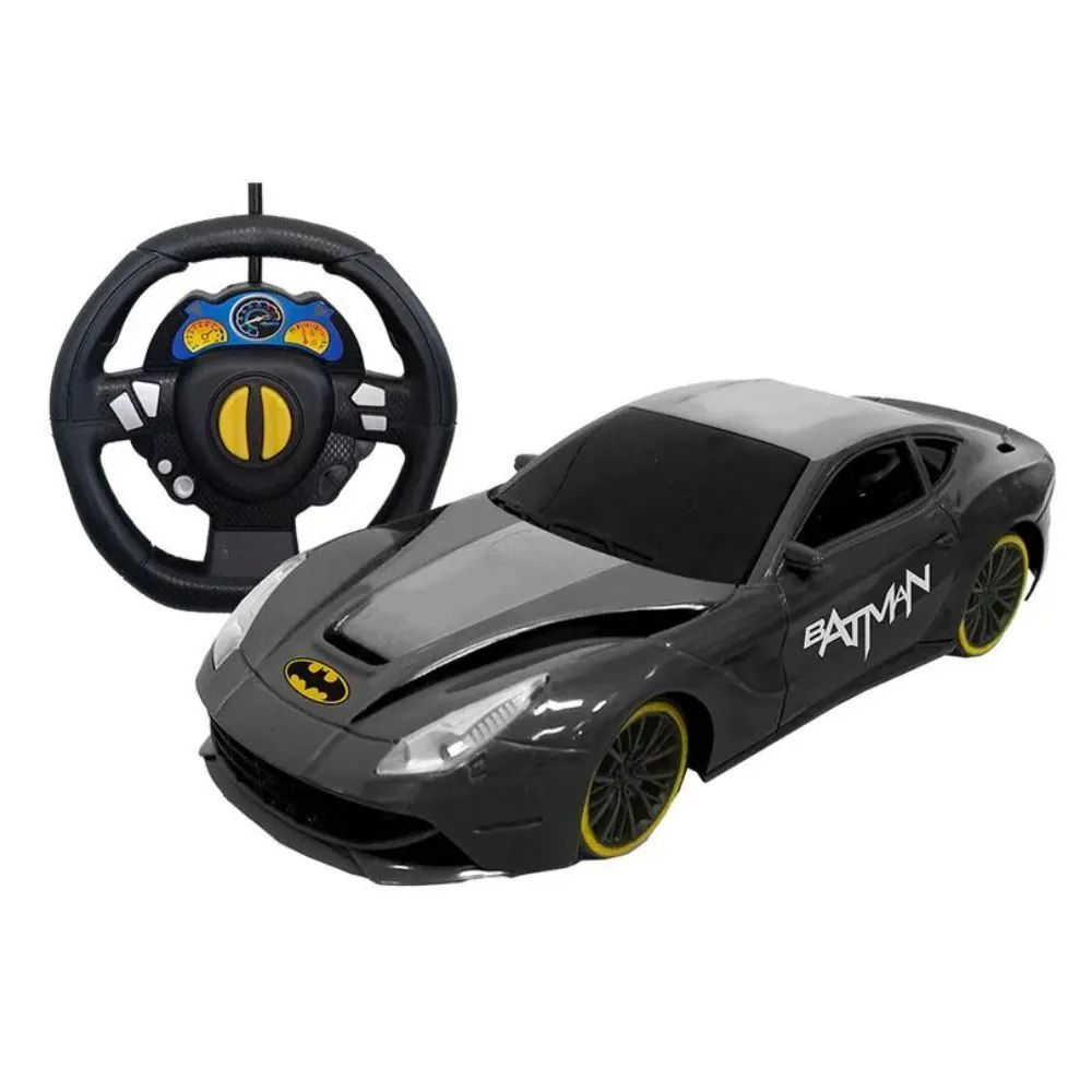 Carrinho de Controle Remoto 3 Funções Auto Racing Batman Candide - 90003