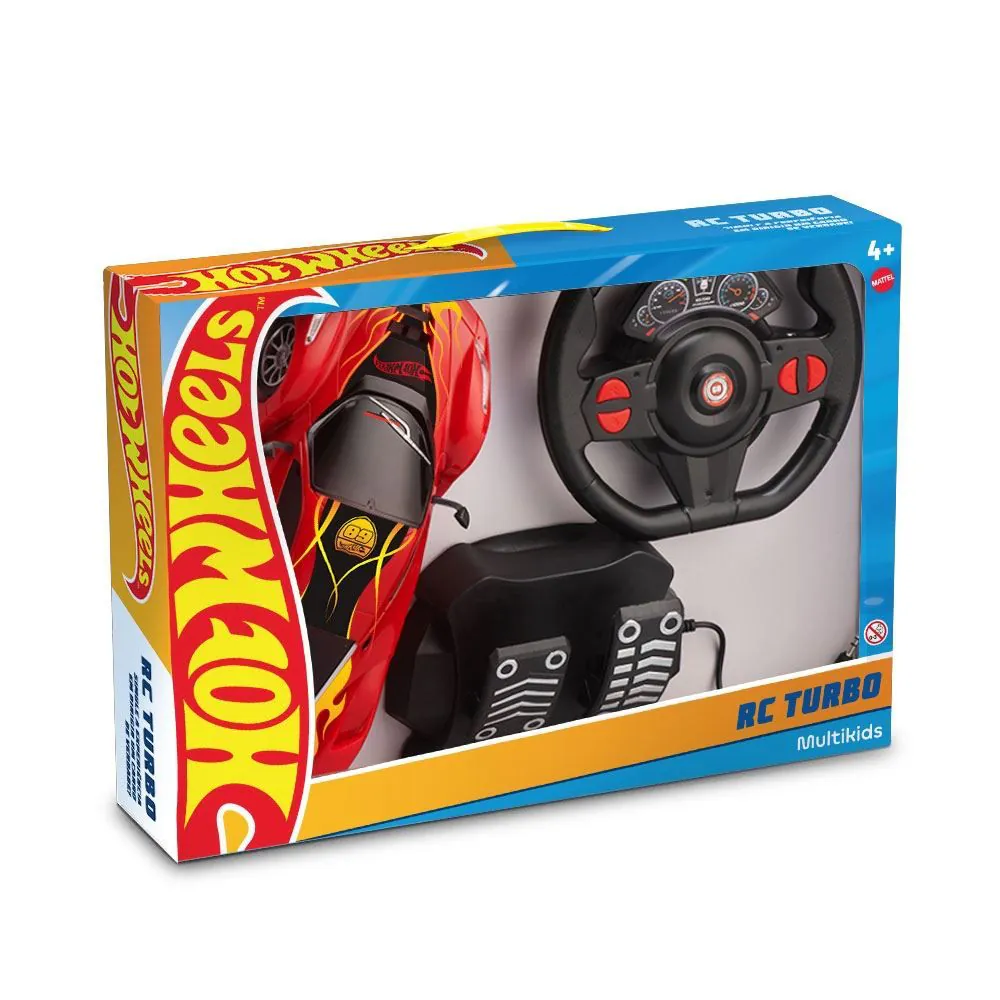 Carrinho de Controle Remoto Vermelho Hot Wheels Multikids - BR2444
