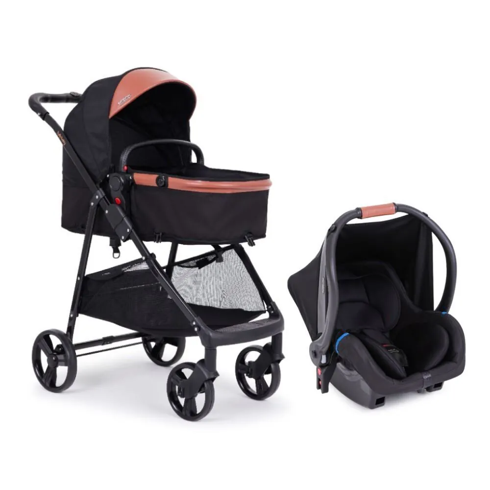 Combo Travel System Domus Carrinho Moisés com Bebê Conforto Tutti Baby