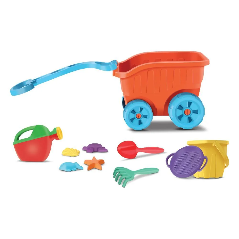 Carriola de Praia Laranja Divertoys - 8087