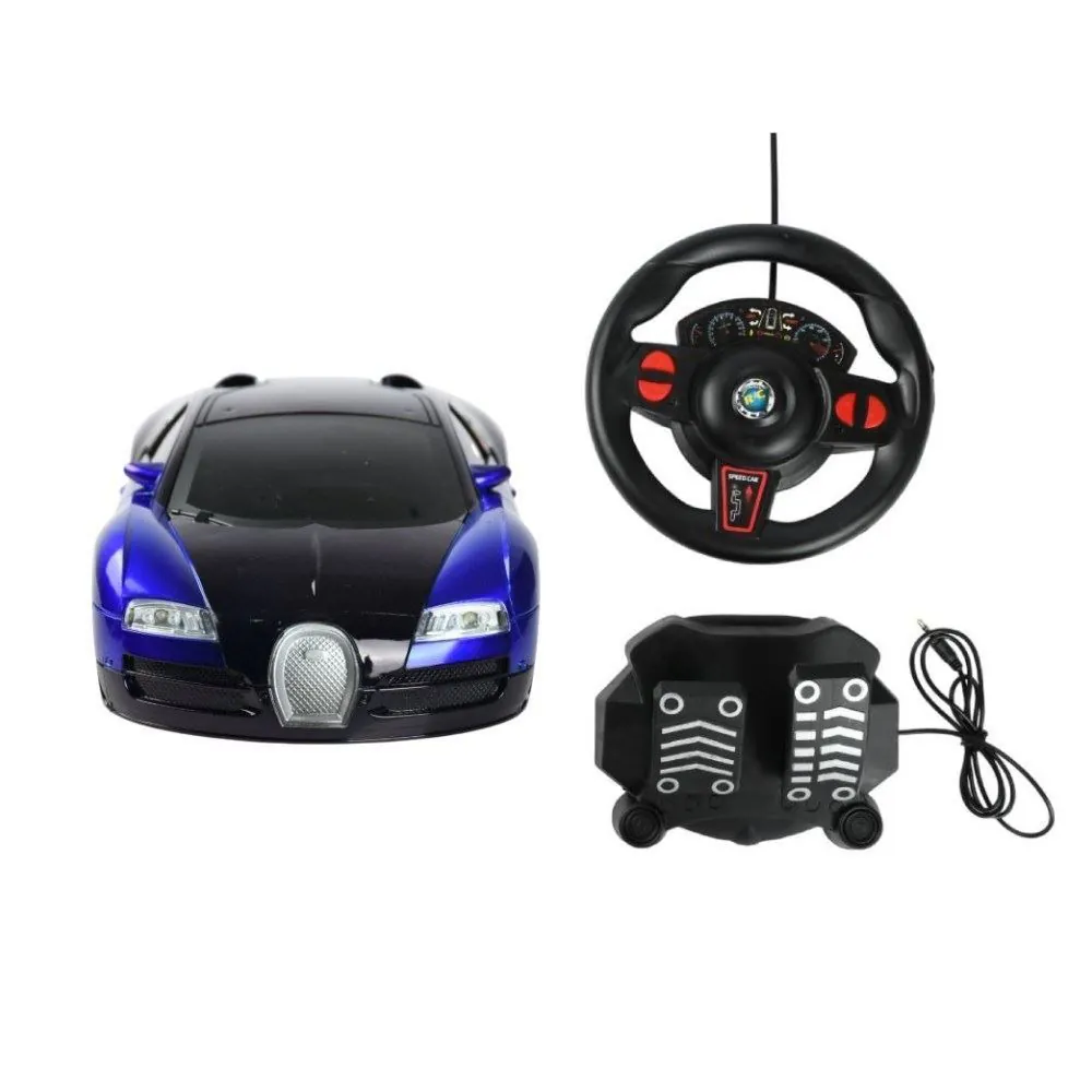 Carro Azul com Controle Remoto e Pedal Toys - HBR0907