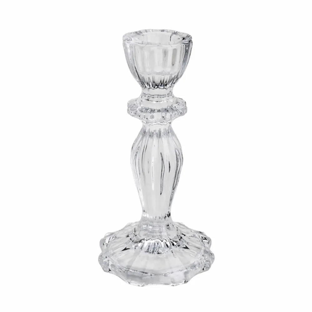 Castiçal de Vidro Argos Wolff - 16cm