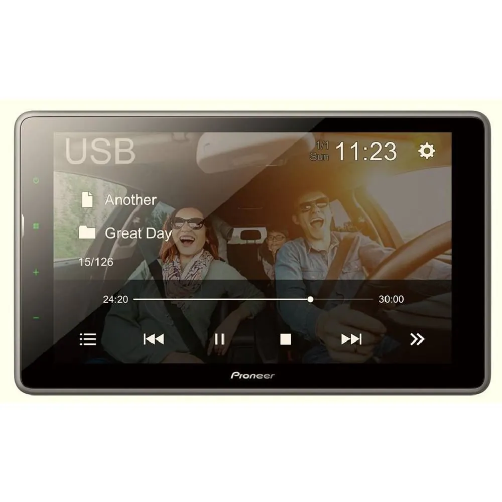 Central Multimídia Pioneer Receiver com Tela Flutuante 9” Bluetooth Dmh-Af555bt - 2-DIN