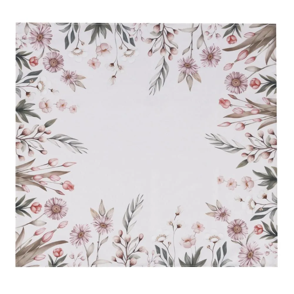 Centro de Mesa 78X78 cm Clean Renova Dohler - Flores Salmão