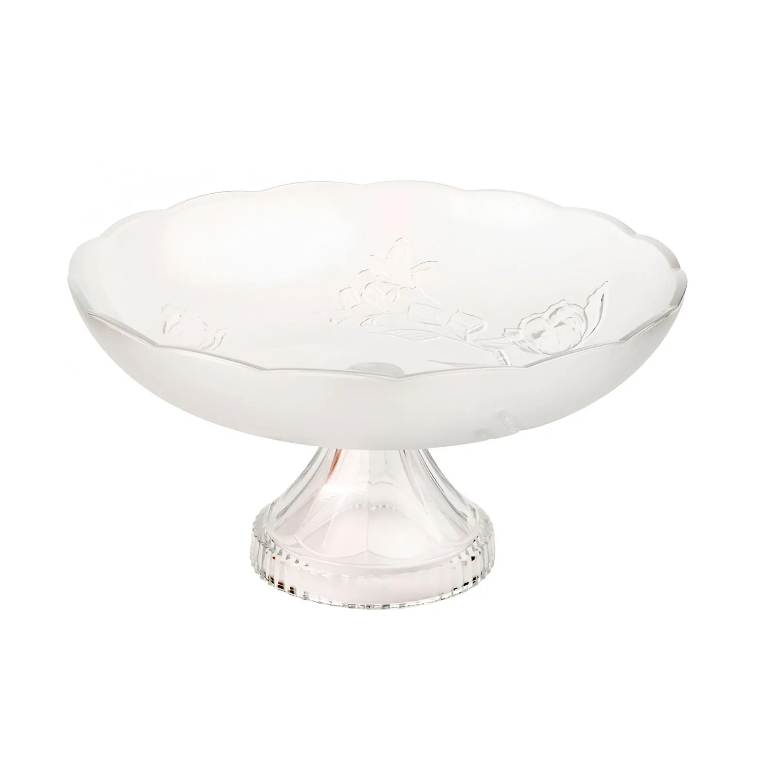 Centro de Mesa com Pé Bella Fiore 29,5 cm - Transparente
